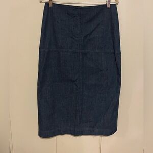 COS Dark Blue Pencil Skirt